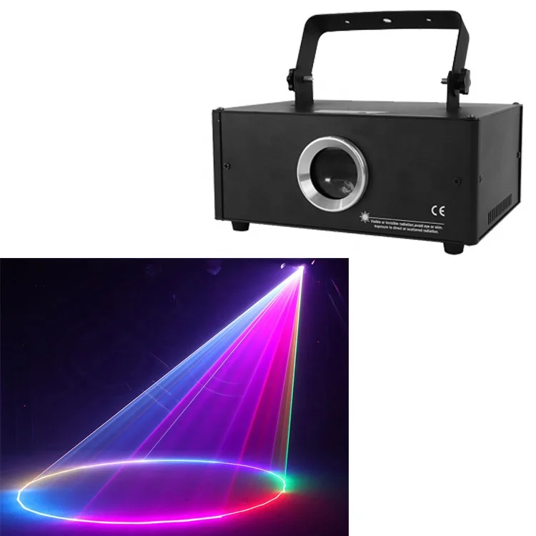 RGB 1w Laser Diode Ilda Animation Laser Dynamic Stage Effect Light 3D Lazer Programmable Laser Projector Christmas Lights