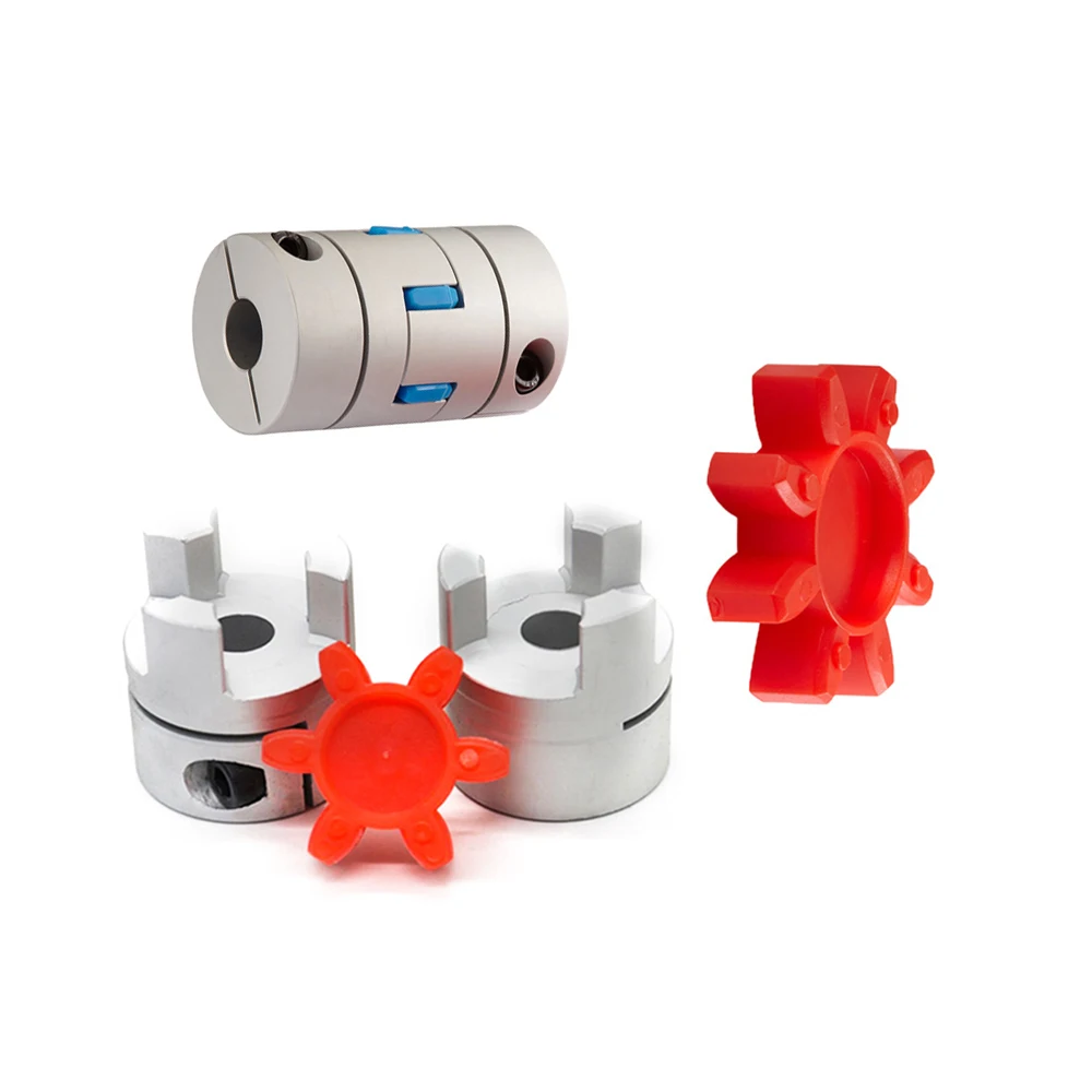 Bore 3~60 mm full Sizes Flexible PU Rubber Spider Jaw Elastic Spider Jaw Shaft Tyre Flexible Motor Coupling Coupler
