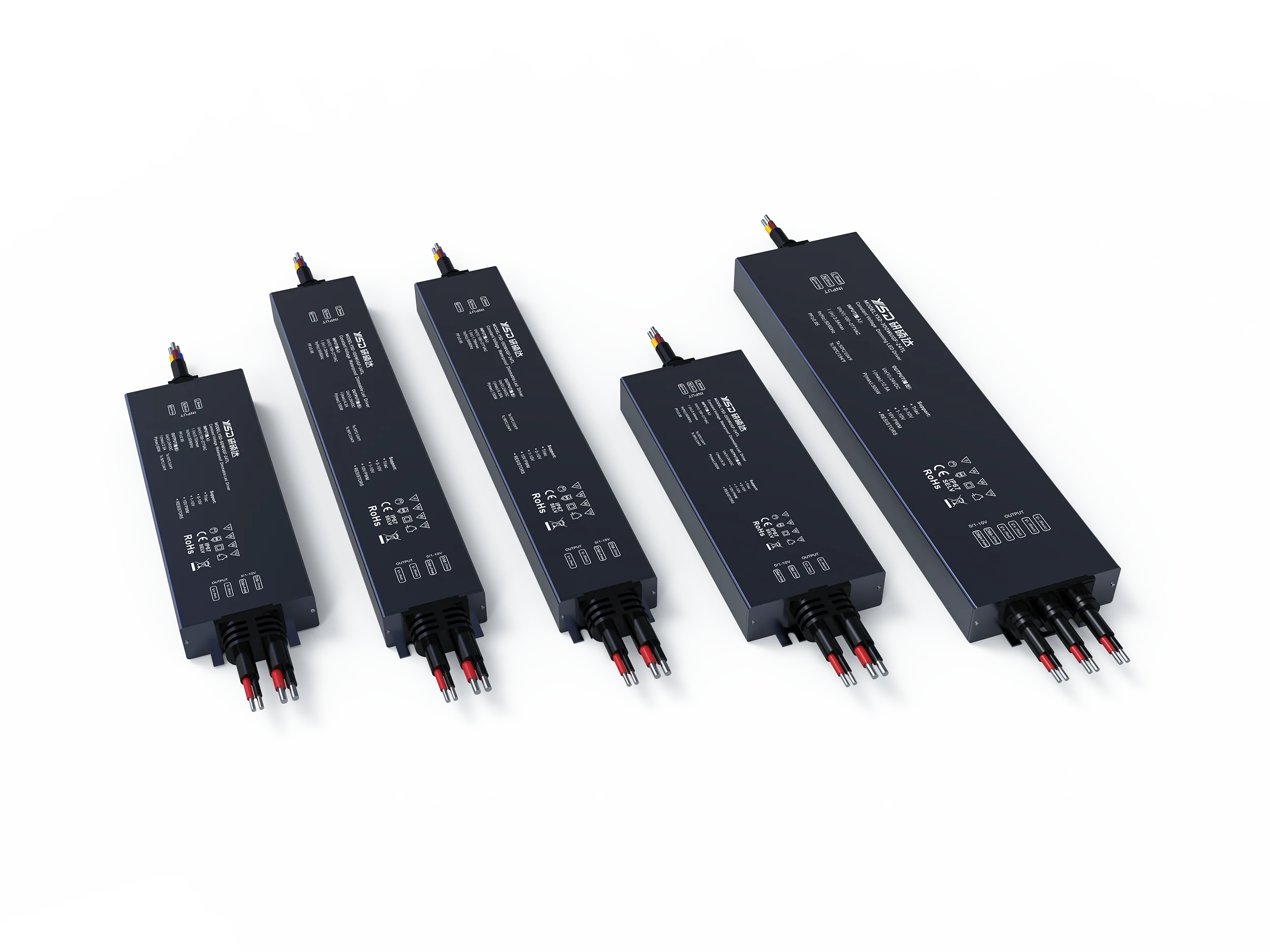 YSD Triac dimmable led down light driver 12v 24V ACtoDC 60w 100W 150W 200W 300W  triac dimming constant current led driver