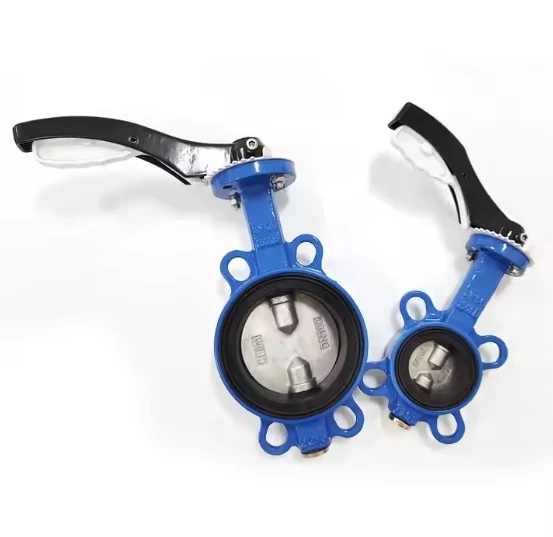 Furui manufacture butterfly valve ductile iron resilient seat sanitary hand lever wafer butterfly valve