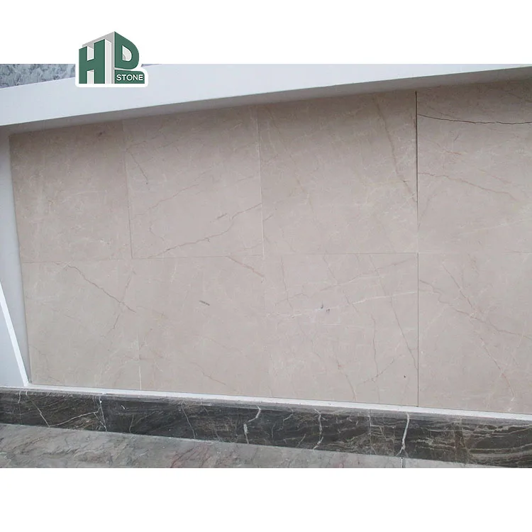 Customized size beige marble tiles floor 60 60 slabs marble floor tile large porcelain slab with pink veins