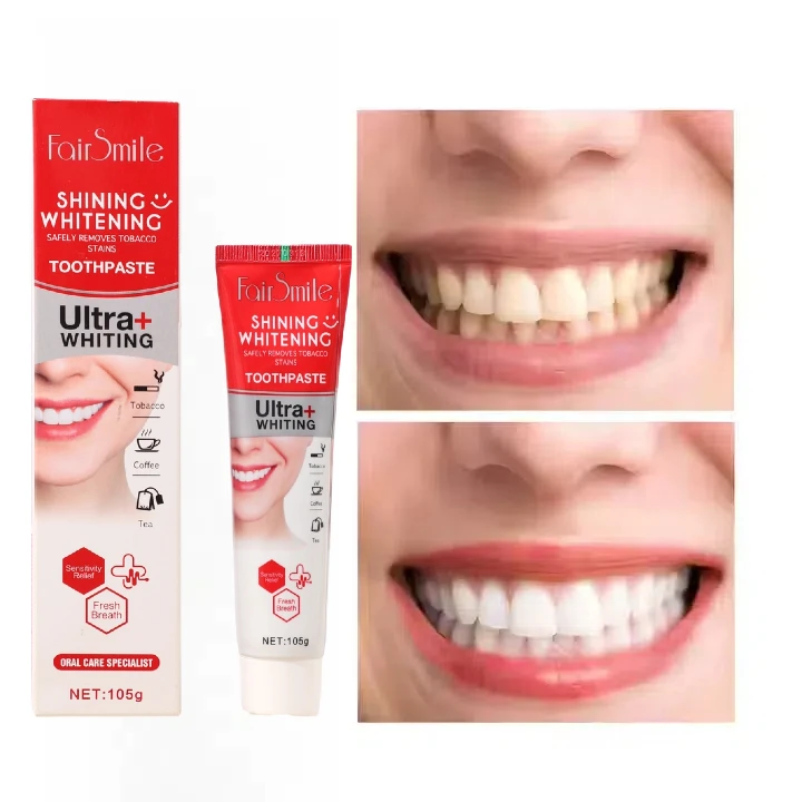OEM Best Shining Whitening Safely Removes Tobacco Stains Toothpaste Ultra+ Whiting Sensitivity Relief Rresh Breath Oral Care