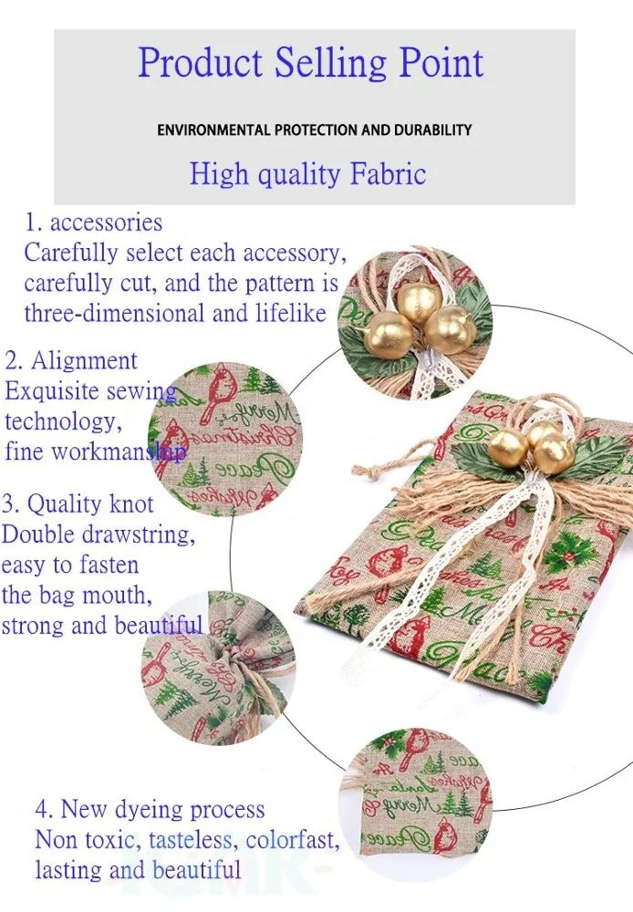 Natural Hessian Burlap Bags with ribbon Rustic Wedding Favors Party Gift Candy Boxes