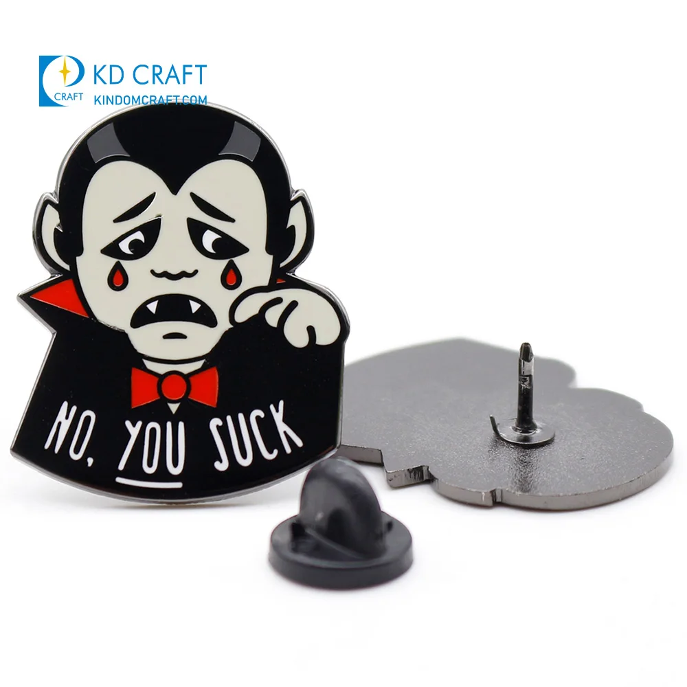 Custom Enamel Pin TV Show Metal Glitter Dome Epoxy Resin Lapel Pin Badge