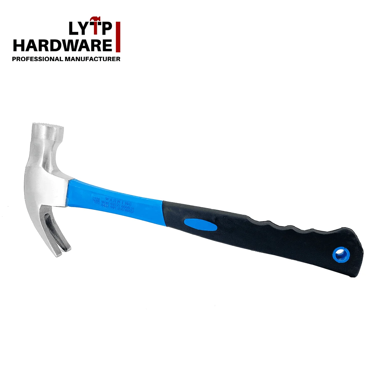 Factory Direct Sale 45#carbon Steel claw hammer With Blue Fiberglass Handle