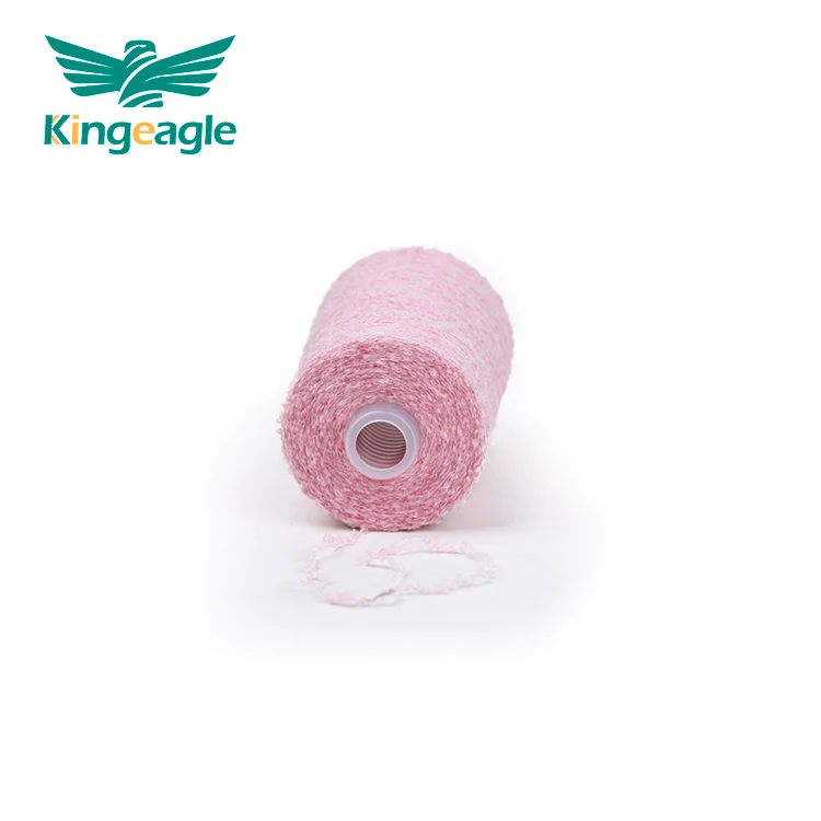 Kingeagle Hot Style Customized Polyester High Elastic 5%Spandex Fancy Loop Yarn for Clothing