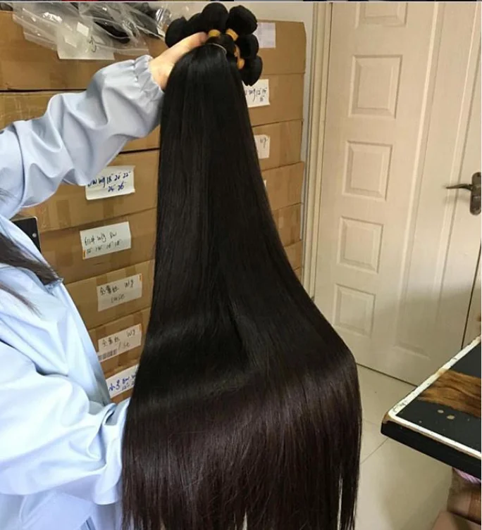 Cuticle aligned raw cambodian bone straight virgin hair cambodian human hair weave human hair extension bundles Lollyhair