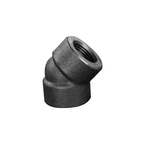 ASME B16.11 A105 высокого давления Npt кованый фитинг из углеродистой стали 45 градусов сварное соединение резьбовое локоть