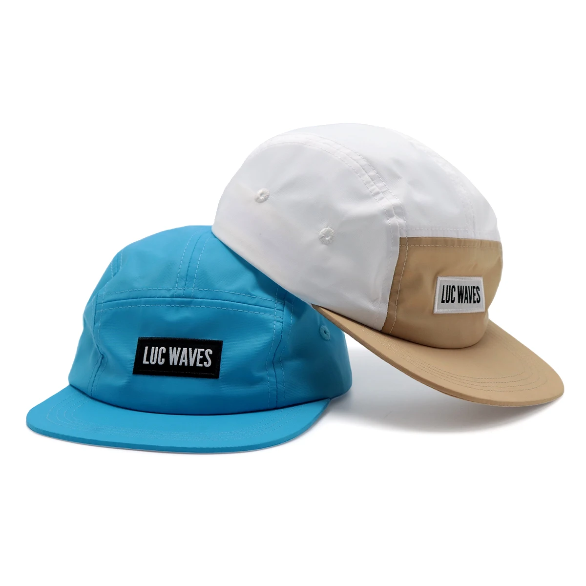 Quick Dry running Camp Sports Cap Unstructured Nylon 5 panel Hats Custom Logo