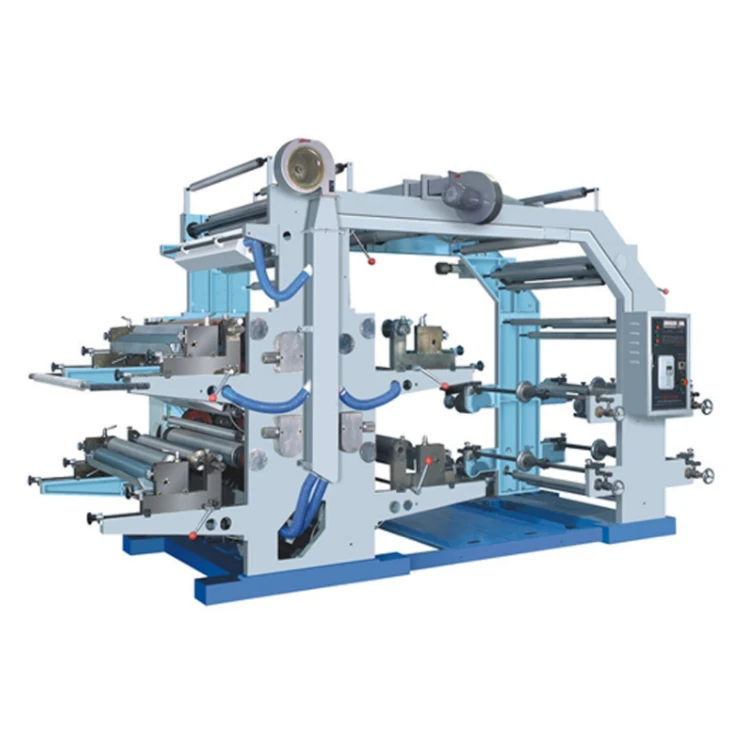 Factory Digital 4 Color Plastic Printing Equipment Flexo Flexible Printing Machine