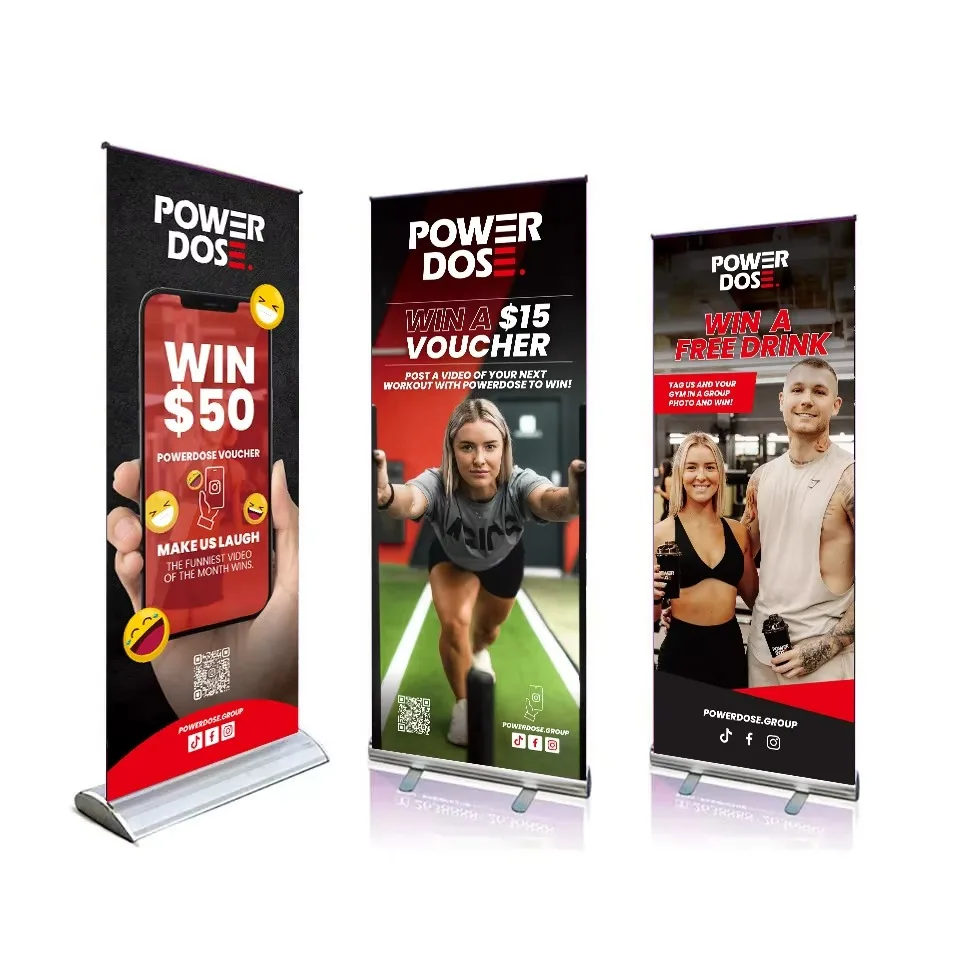 Big order low price Retractable roll up standee roll stand banner