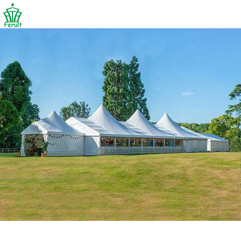 Factory Price 400 seater 2tents  white wedding hall tent decoration lining indoor wedding tents