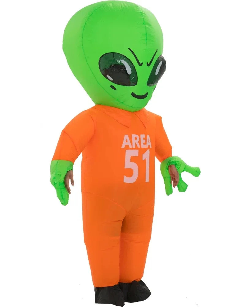 Alien ET Costume Onesie Party Funny stage show UFO Alien Halloween Costume