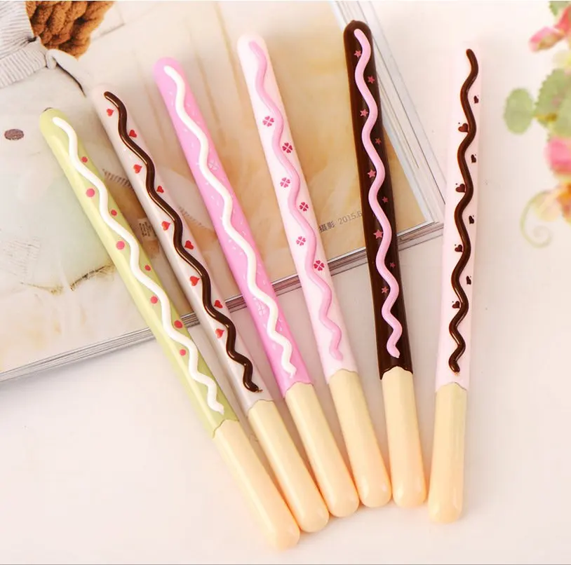 New Sweet Bow Cookie Design Neutral Pen 0.38mm Black Fashion style pen zakka Stationery Office Materials School supplies