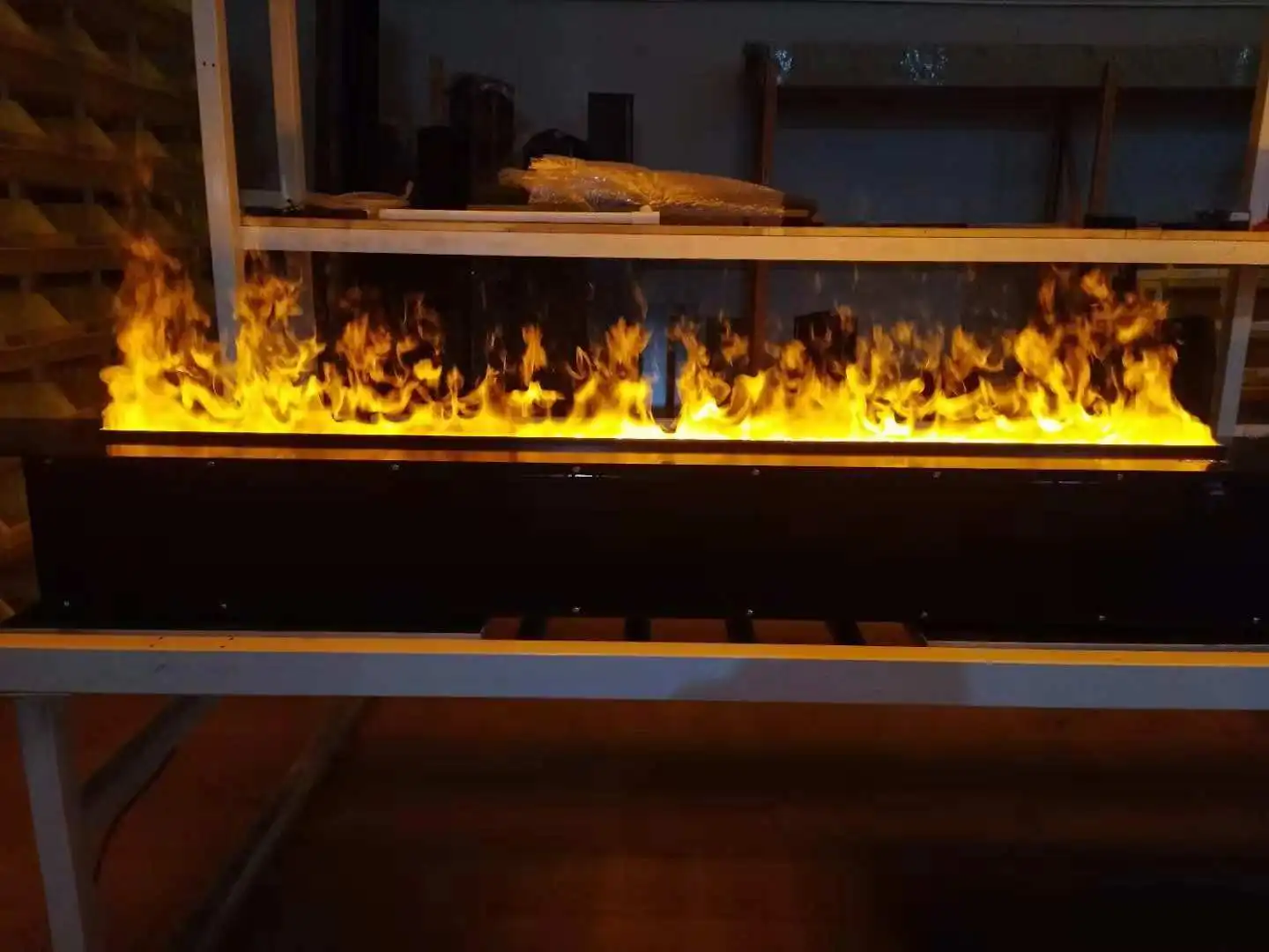 pretty good 1600mm length single color  water vapor steam fireplace with amazing realistic flame