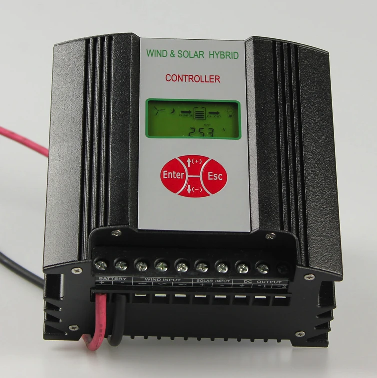 100w to 600w 12V 24V Wind Turbine Charge Controller for Battery with DC Output