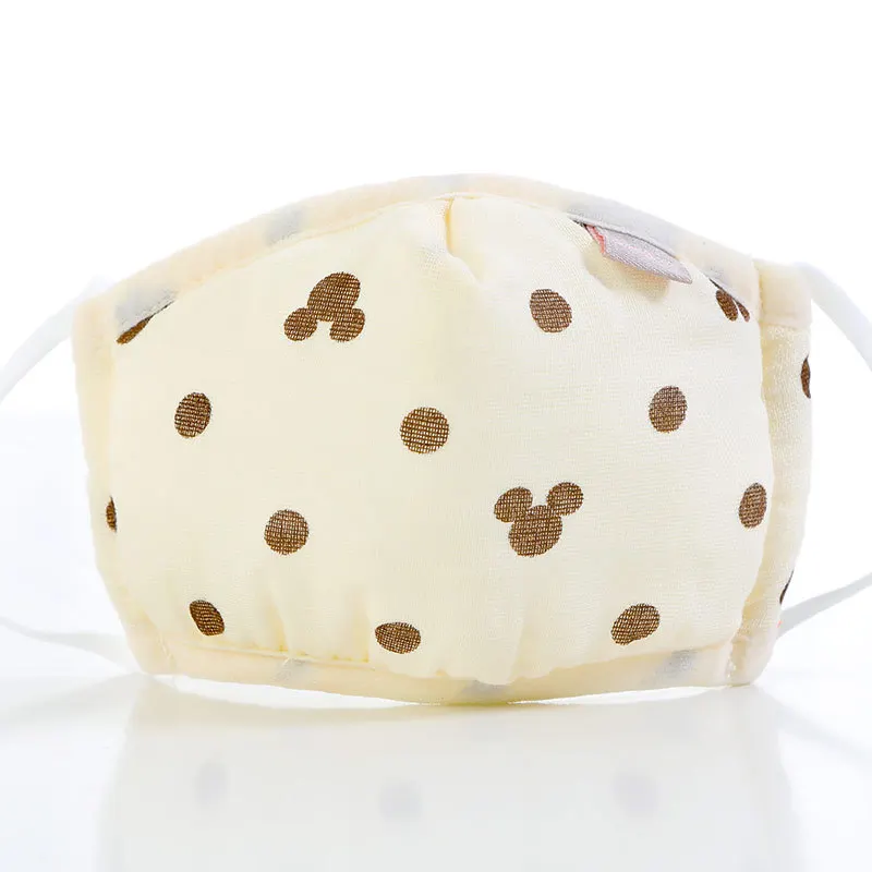 Детское одноразовое лицо с пылезащитной вентиляцией и мультяшным принтом