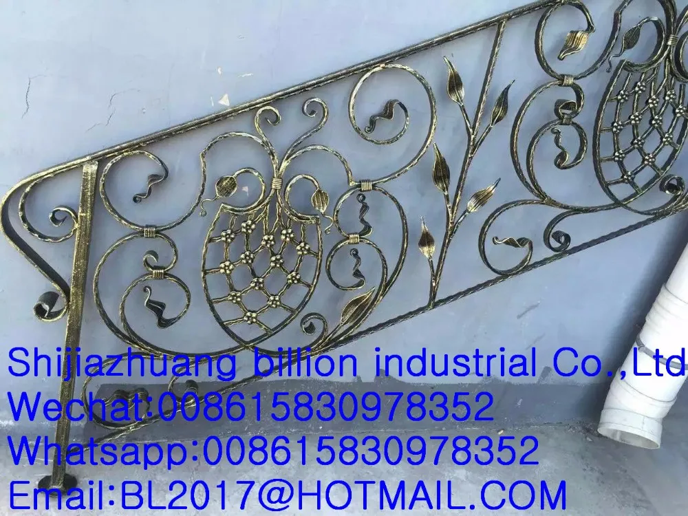 decorative wrought iron balcony railings