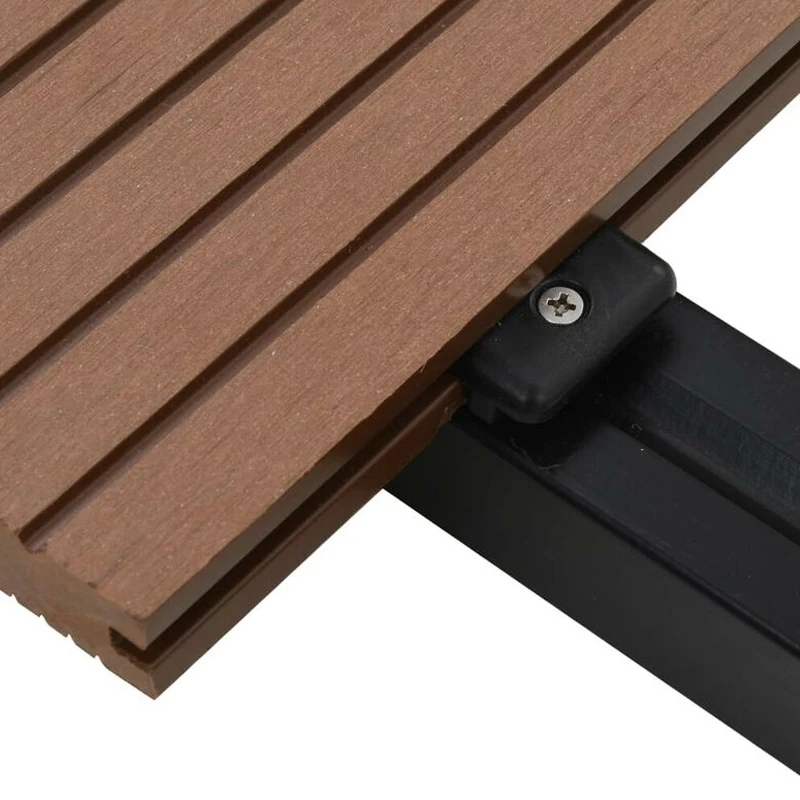 Outdoor WPC decking Waterproof Garden Anticorrosive Balcony WPC Flooring More Colors