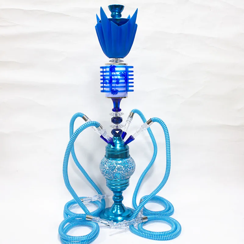 Good Quality Resin Hookah Shisha With Led for Smoking Narguile Sheesha Chicha Tobacco Cigarette Night Club Bar Lounge Party KTV