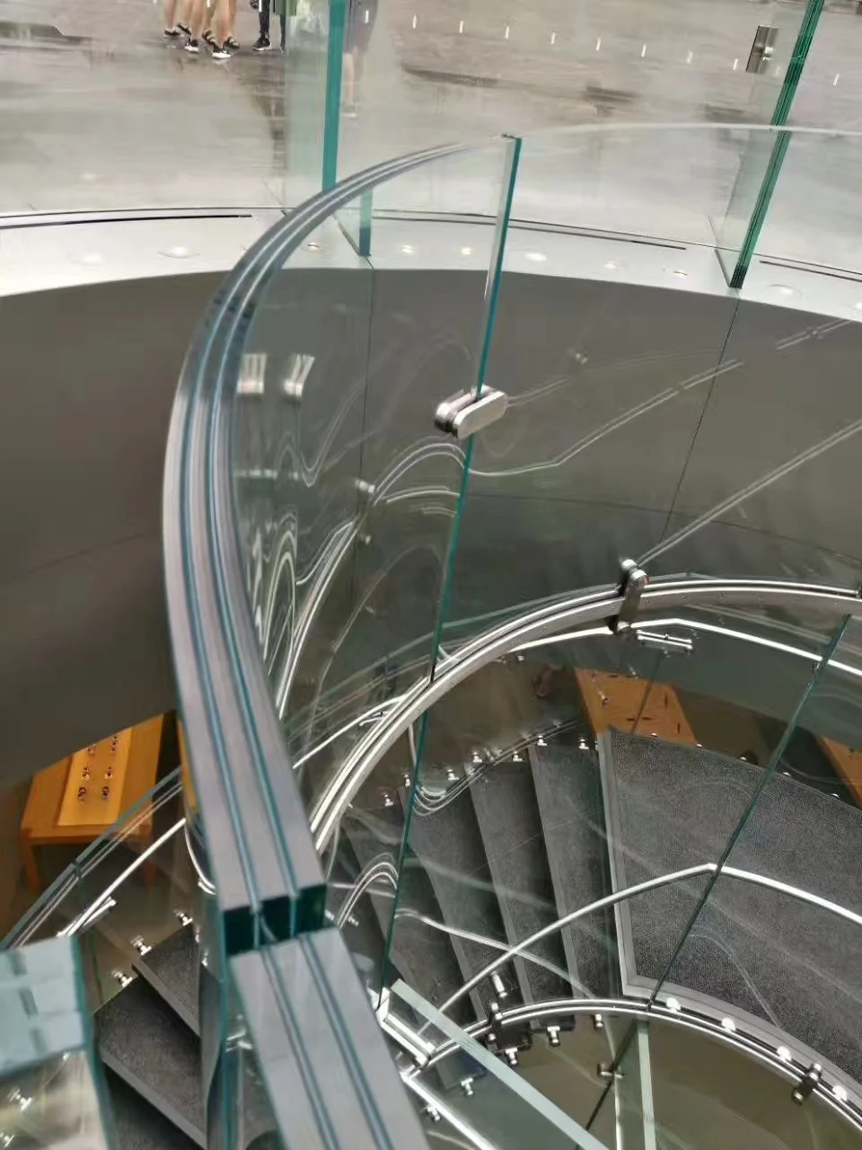 Изогнутая стеклянная панель для стеклянного купола от производителя из закаленного стекла