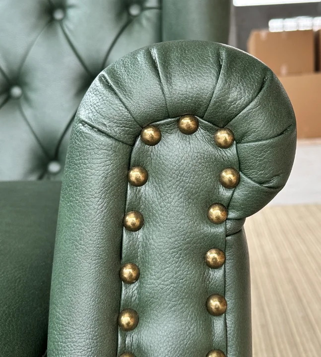 Single Wooden Wingback Accent Chair with Padded Seat Reading Living Room Bedroom Hotels Apartments Also School Loveseat Included