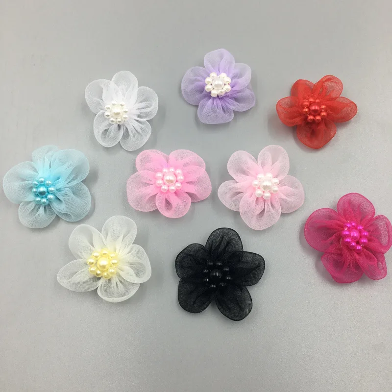 Make Handmade Organza Packing Ribbon Flower