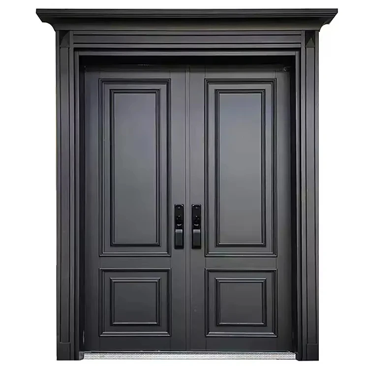 Modern Design Aluminium Pivot Doors Villa Gate Fireproof Sliding Gate  Iron Bi Folding Gate