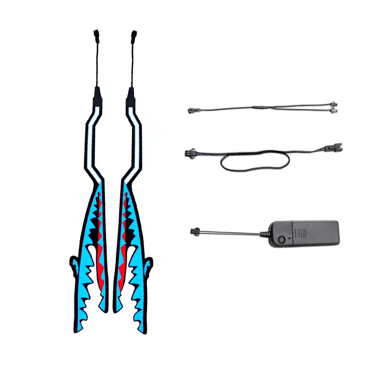 Voiture safety signal warning Shark cool shapes led helmet bar motorcycle riding motorcycle helmets led helmet light strip