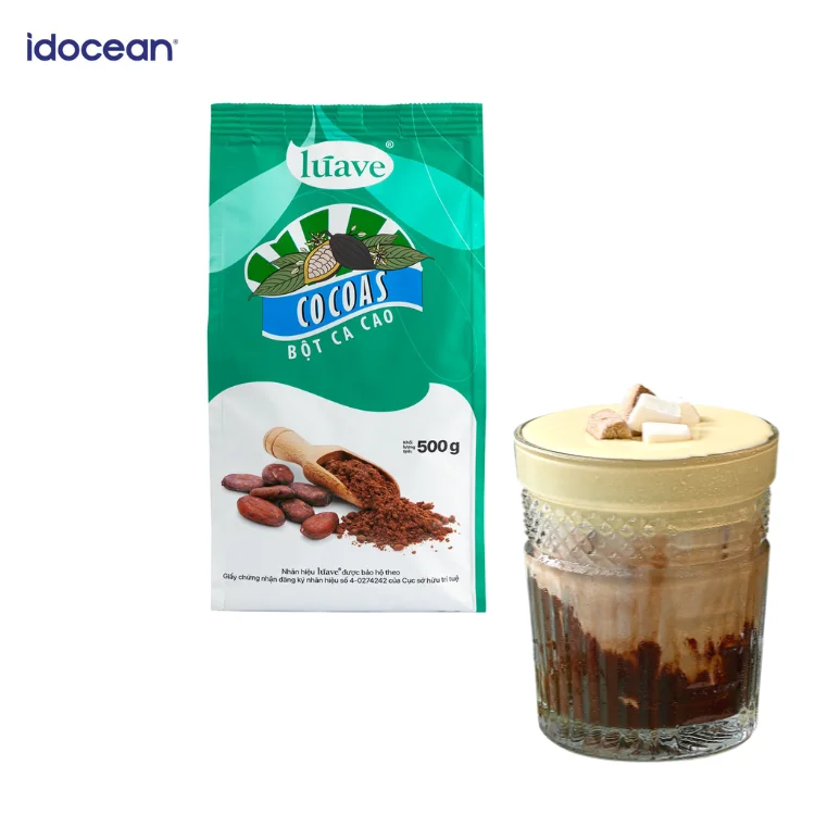 Dark Cocoa Powder Pure Natural Cocoa Powder For Making Instant Chocolate FSSC 22000 Certificate Private Label Vietnam Supply