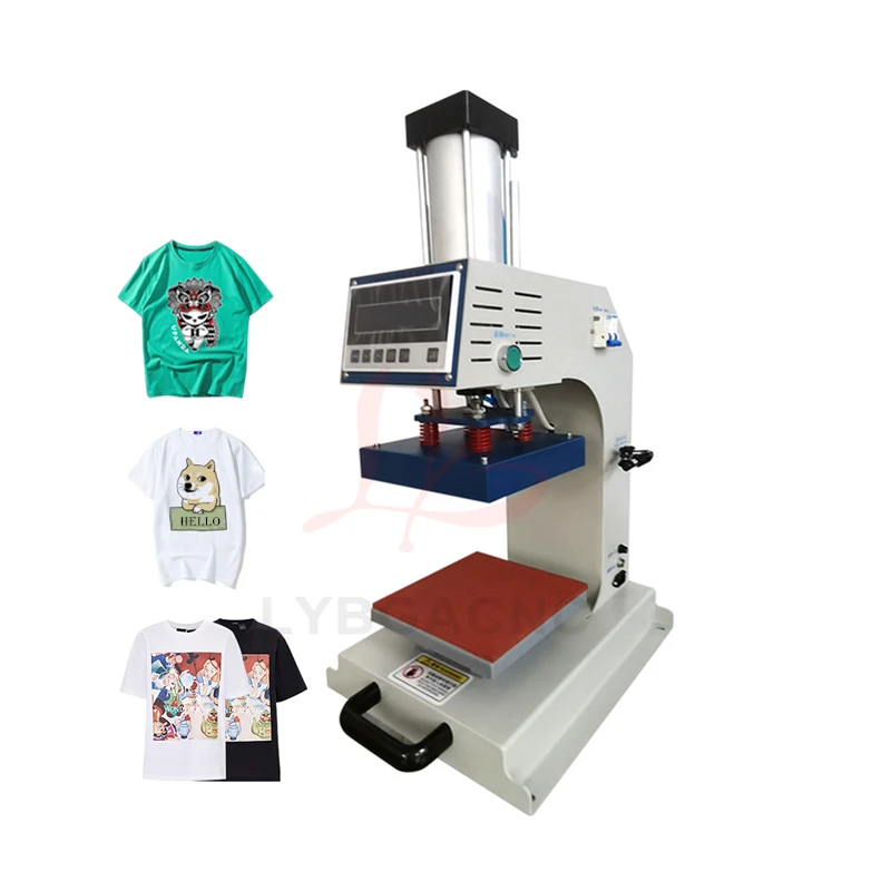 Heat Press Machine Pneumatic Automatic Can Continuous Work T-shirt Printing Machine For T-shirt Shirt Logo Brand Leather Mouse