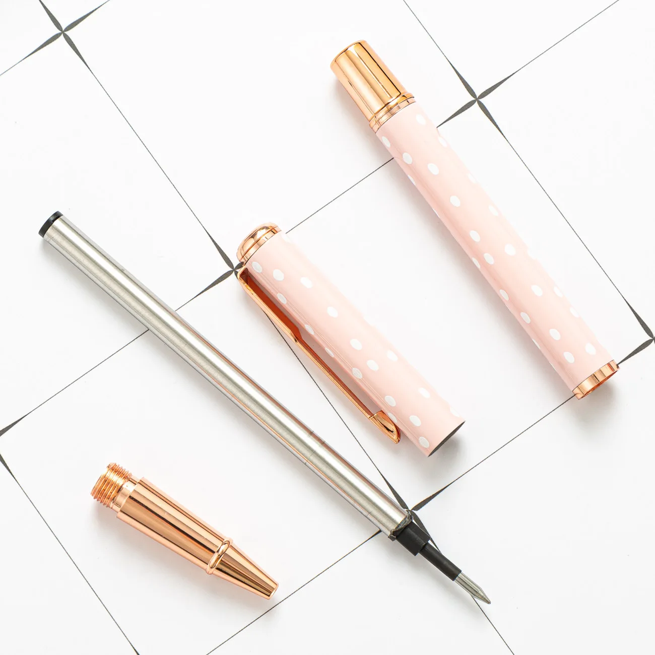 SIDAIXUE Beautiful Pink Color Ball Point Metal Pen