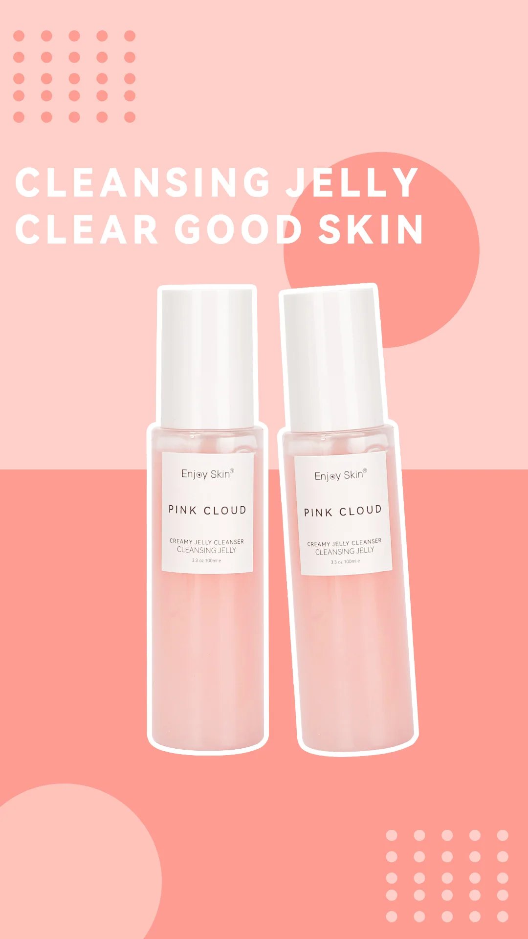 OEM Foam Cleaning Gel Gently Hydrates Removes Makeup Cleanser Face Wash Rose Water Creamy Jelly Facial Cleanser cleaning balm