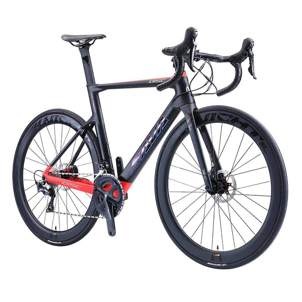
2021 New Model SAVA Carbon Road Bike Disc Brake 22 Speed 700C Road Bicycle 
