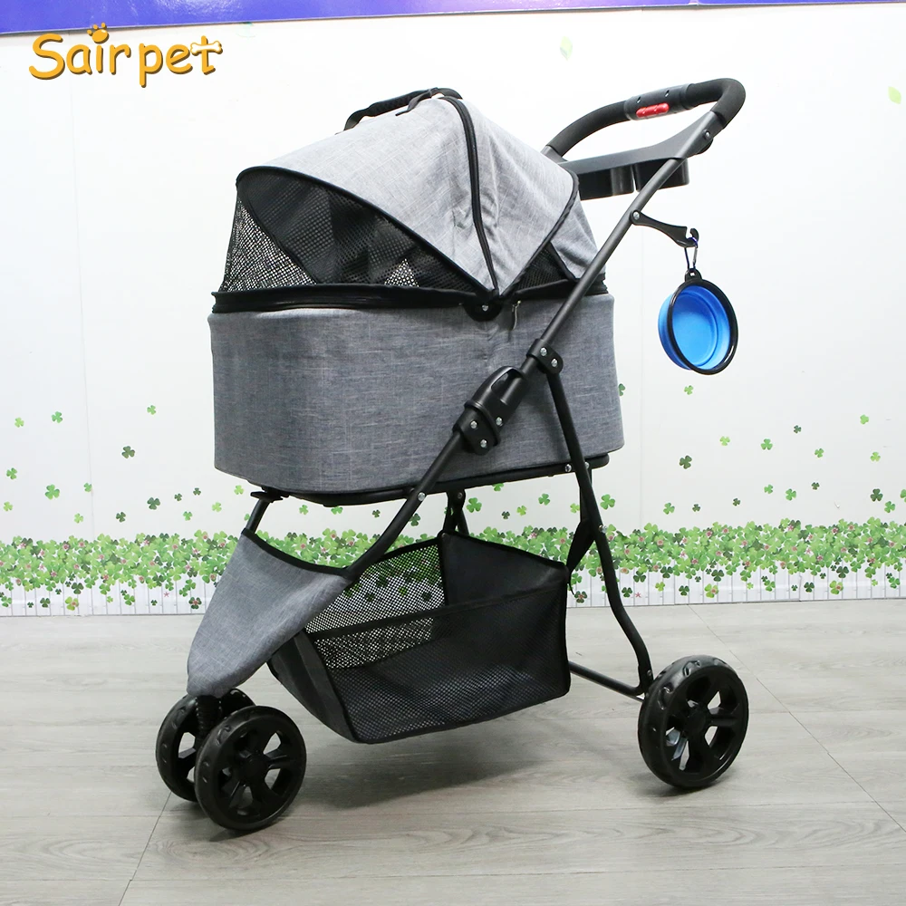 All kinds of Foldable Dog Pet stroller twin  Camping Pet Dog Luggage Carries stylish stroller Transport pet jogger