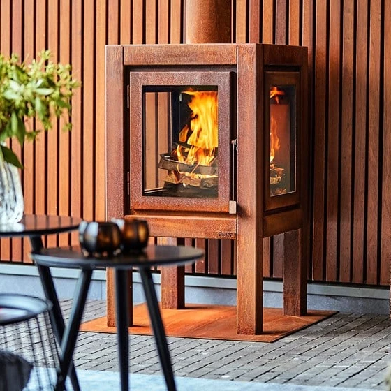 New home products arrivals smokeless wood burning pellet stoves outdoor steel fireplace