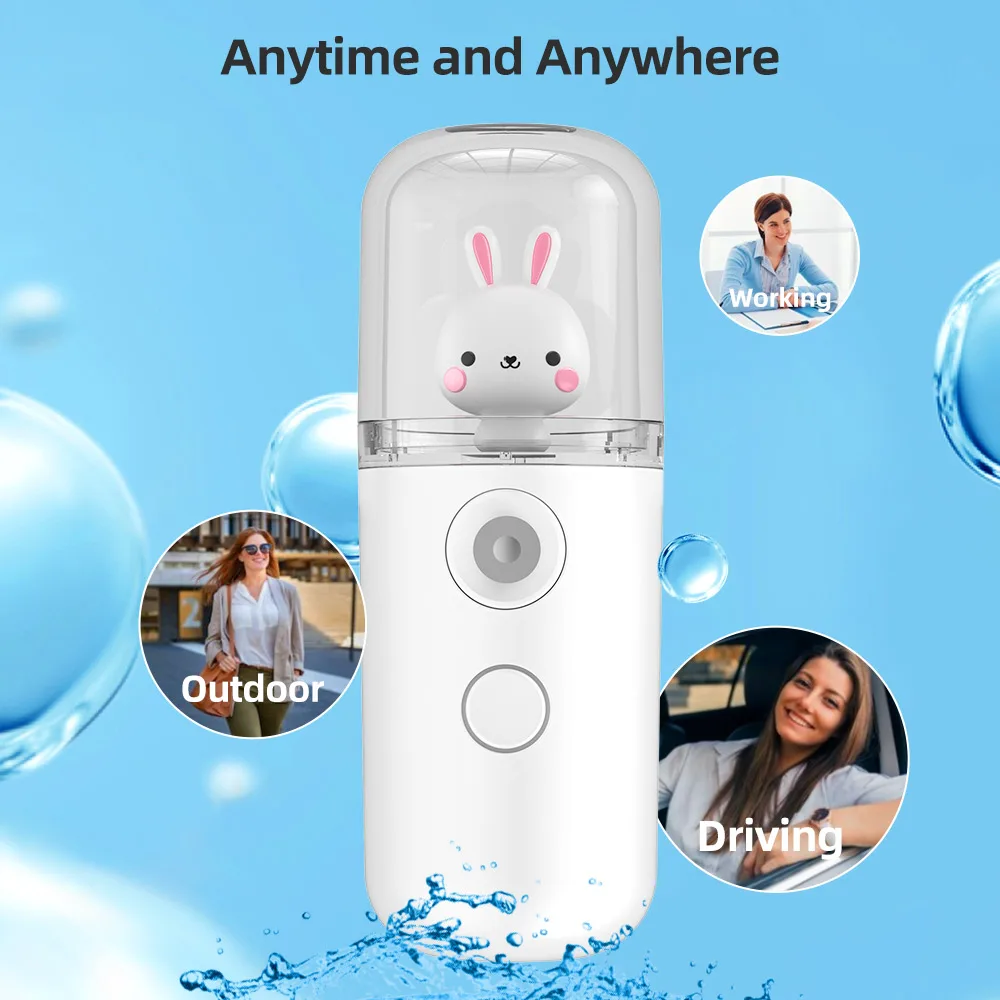 Nano Atomizer 718Q Rabbit Ionic Personal Care Beauty Equipment Facial Nano Spray