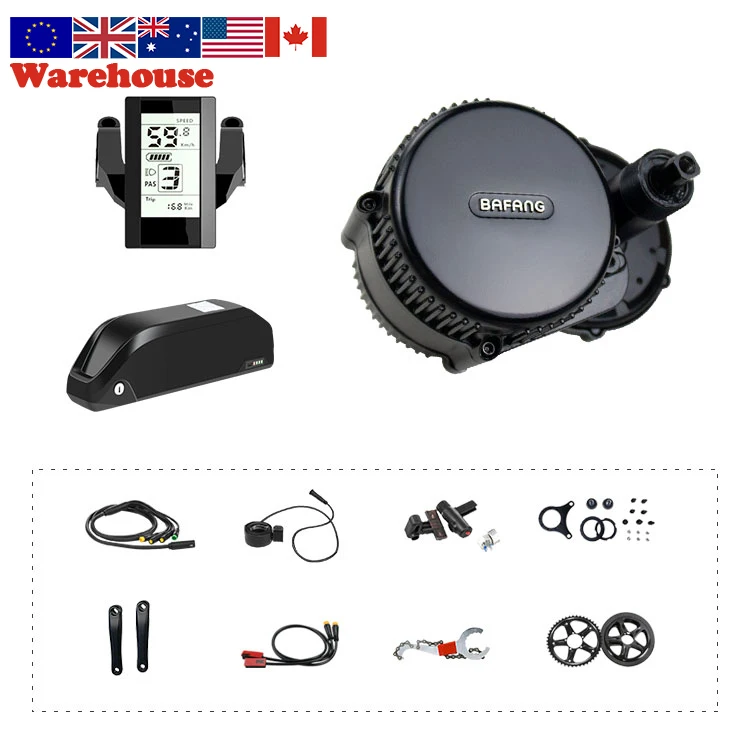 Bafang Brushless BBS01B 36V 350W E-Bike Conversion Kit With Battery 15.6AH Electric Bicycle Mid Motor Kit