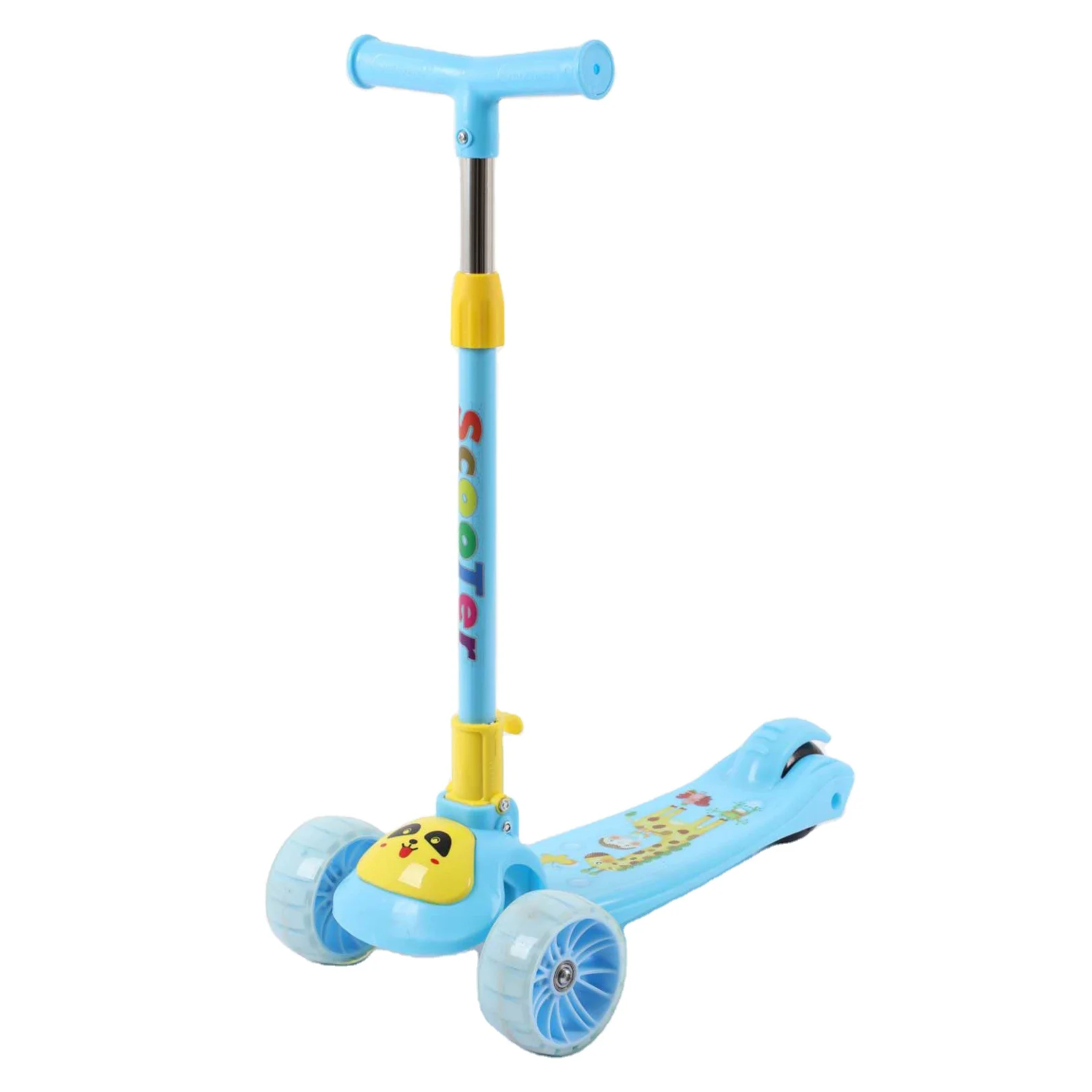 3 wheels kids flashing foot kids scooter