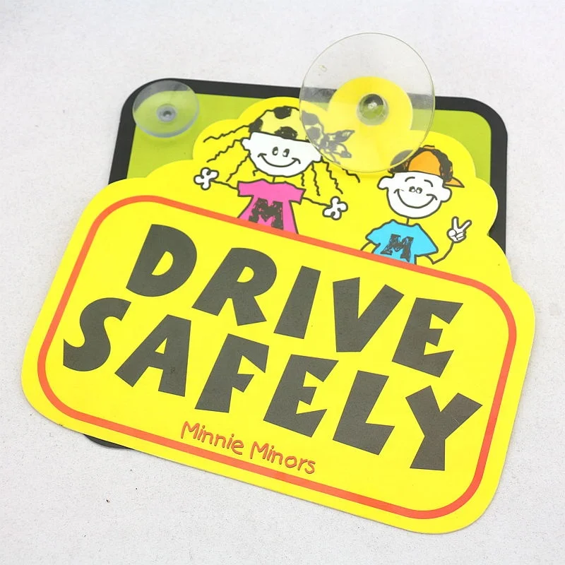 New arrived Pvc Baby on board signs safe warning sign with suction sticker