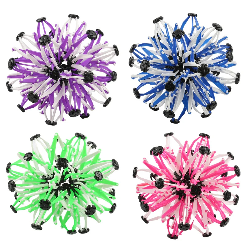 Popular DIY Kids plastic Throwing Magic Sensory Novelty Breathing flower Calming Fidgets Toys Stress Expandable Ball