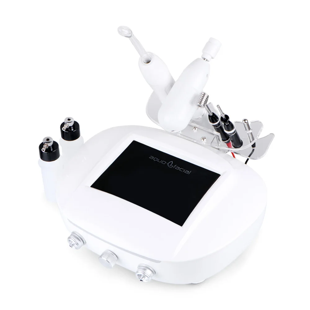 High Frequency +ION/-ION +Dermabrasion Anti-bacterial Ance Treatment With Auto Brush Face Skin Beauty Machine