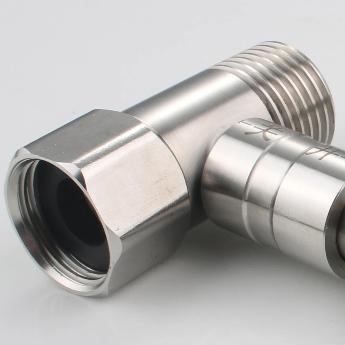 China water inlet tee of  purifier three way ball valve SUS304 kitchen faucet tap valves 3/8 inch