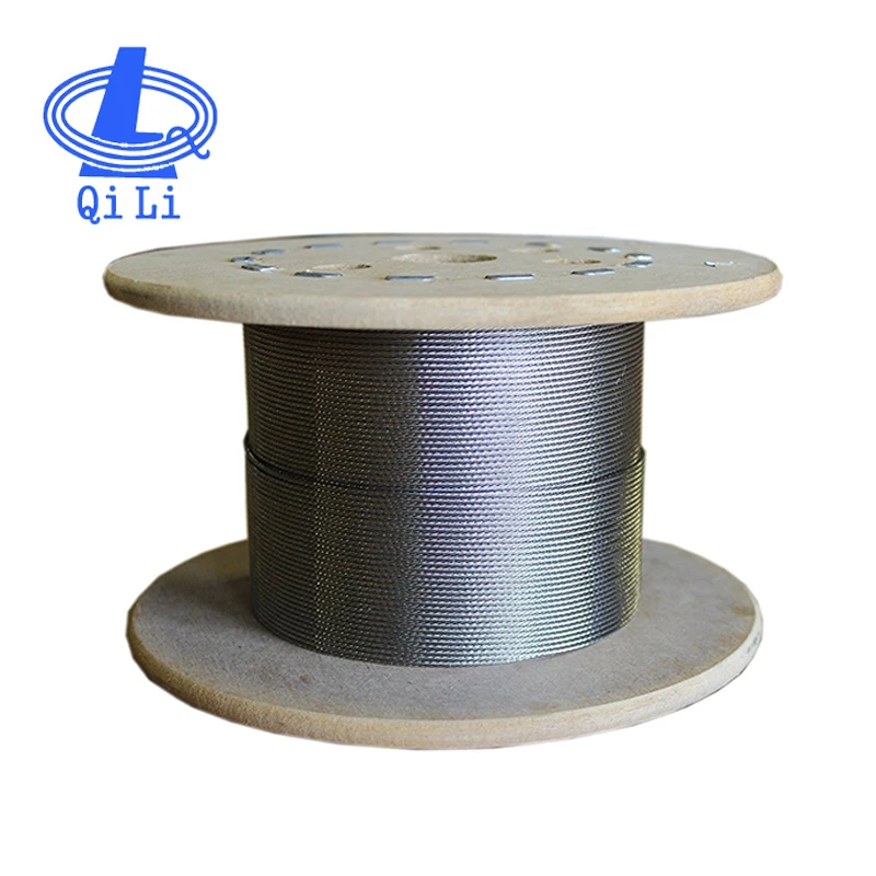 Stainless 8*36S steel wire rope for Woodworking sheaves