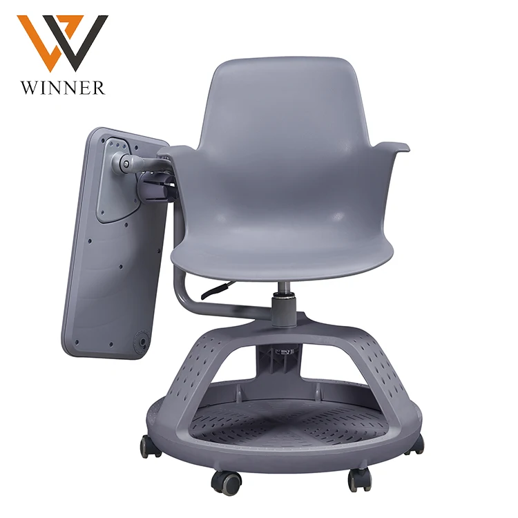 Removable School Table Chair Plastic Desks Writing Pad Modern Comfortable College Training School Furniture for Sale