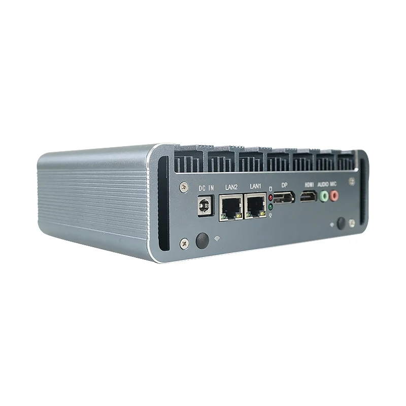 BKHD Core I7-8550U Barebone Dual NIC 4*USB Fanless 4G Customize Desktop Office Linux Win10 Mini Router PC
