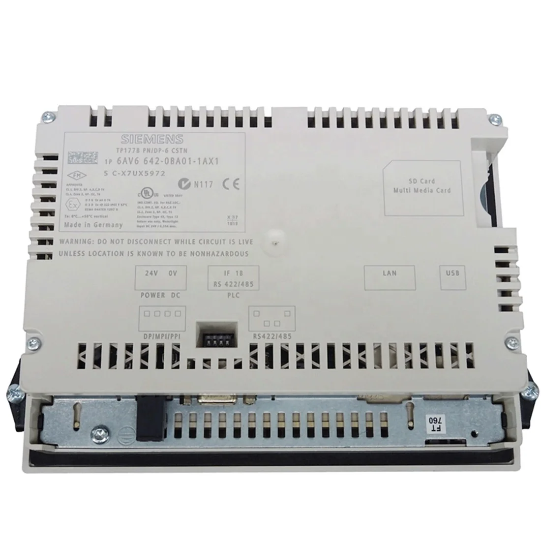 100% new original HMI touch screen 6AV6640-0CA01-0AX0 TP170 Siemens