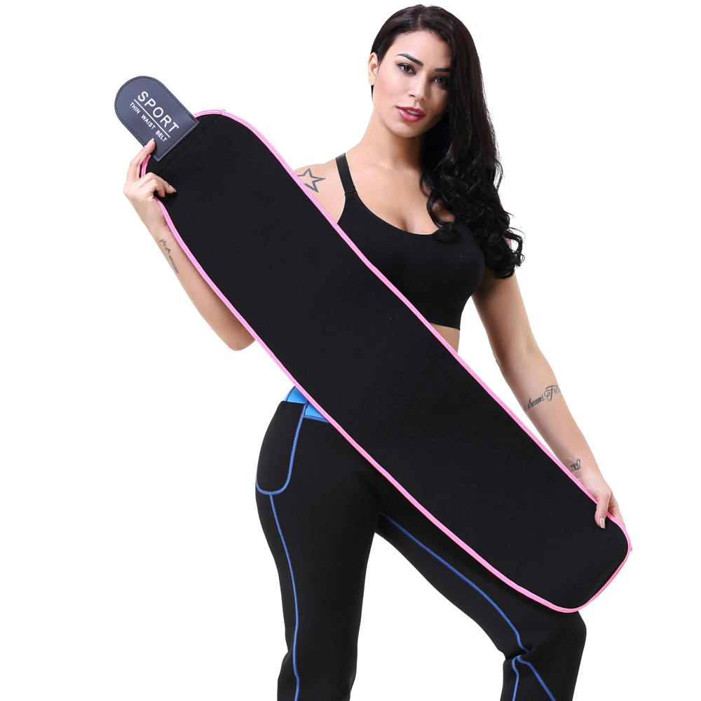 PINSEN Sweat Waist Trimmer Sports Research - Waist Trainer for Women & Men - Sweat Band Belt - Faja para Hacer Ejercicios