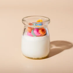 Aromatherapy Aroma Glass Jar Soy Wax Highly Scented Cereal Candle Non Toxic Clean Burning