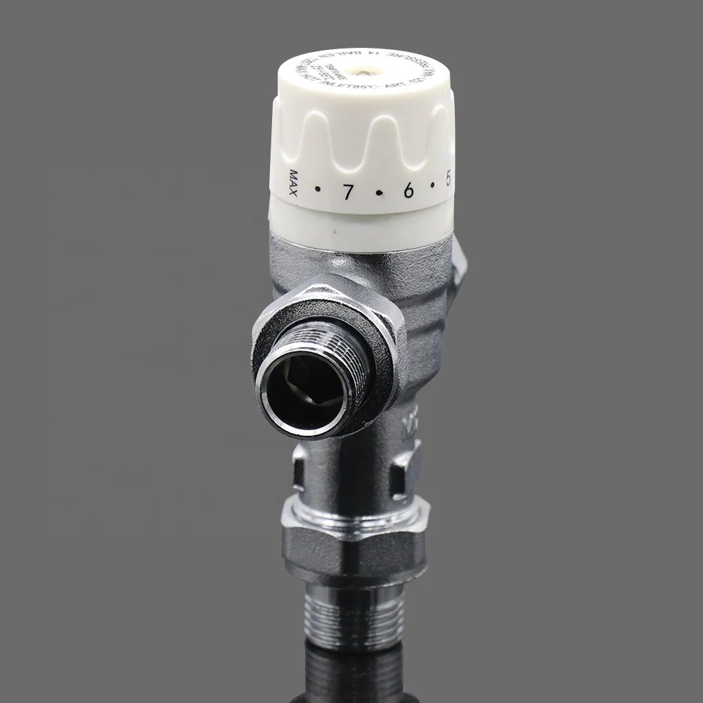Manual Flow Brass Thermostatic Mixing Valve 3L for Heating and Cooling Water for Floor Heating Systems and Parts